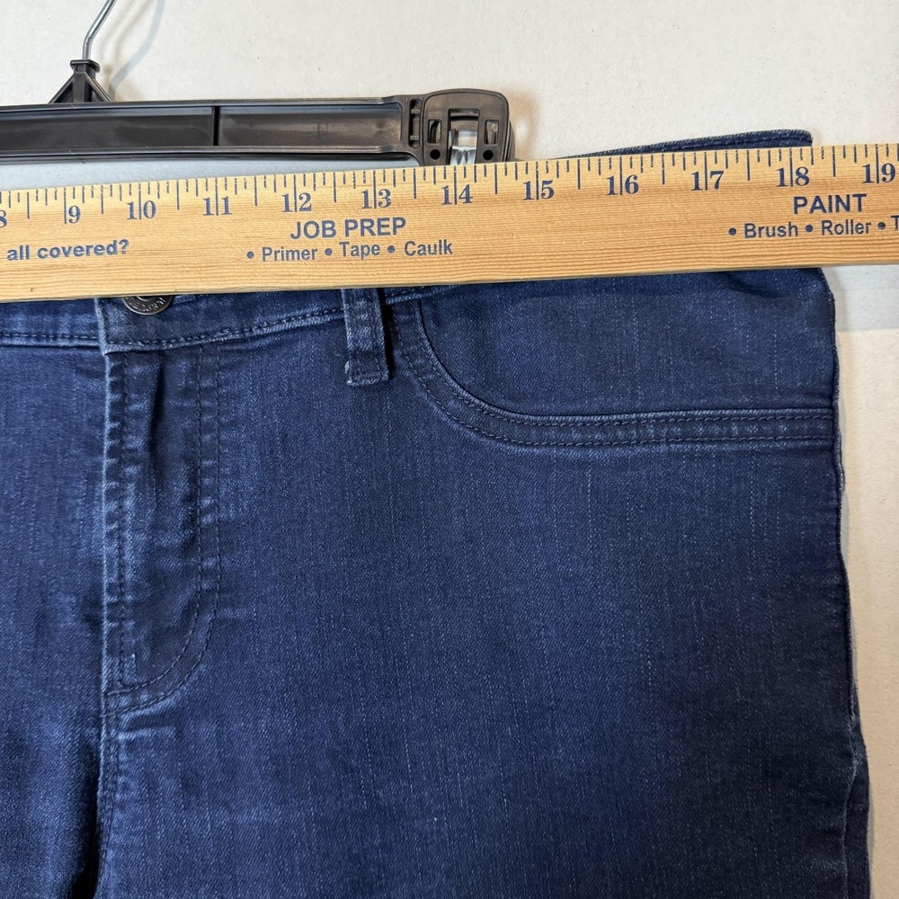 Banana Republic Jeans Womens 14 Blue Skinny Mid Rise Stretch Dark Wash Denim - Picture 14 of 16